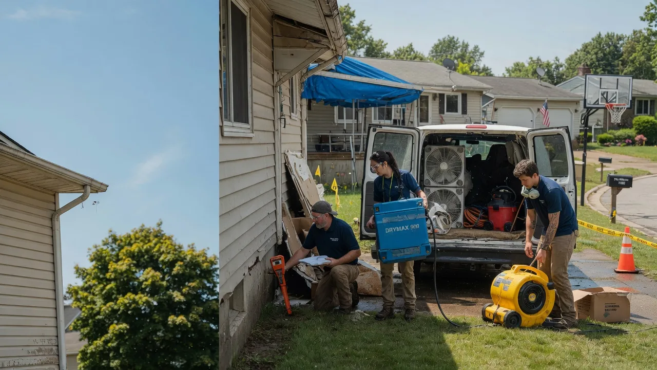 Ceiling Leak Cleanup in Warminster, PA near me